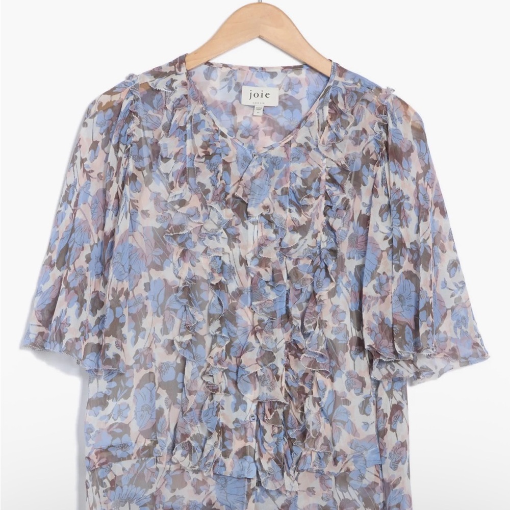 BNWT Brand New With Tags Joie Mikayla Silk Flutter Sleeve Top Size 3X